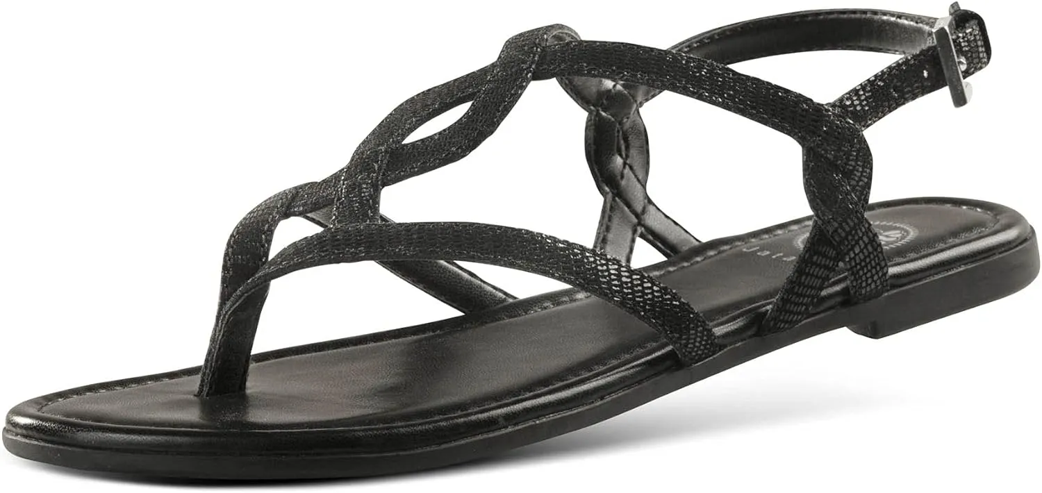 JATAREA Slip-On Flat Gladiator Sandals for Women | Perfect Dressy Summer Sandals with Back Strap