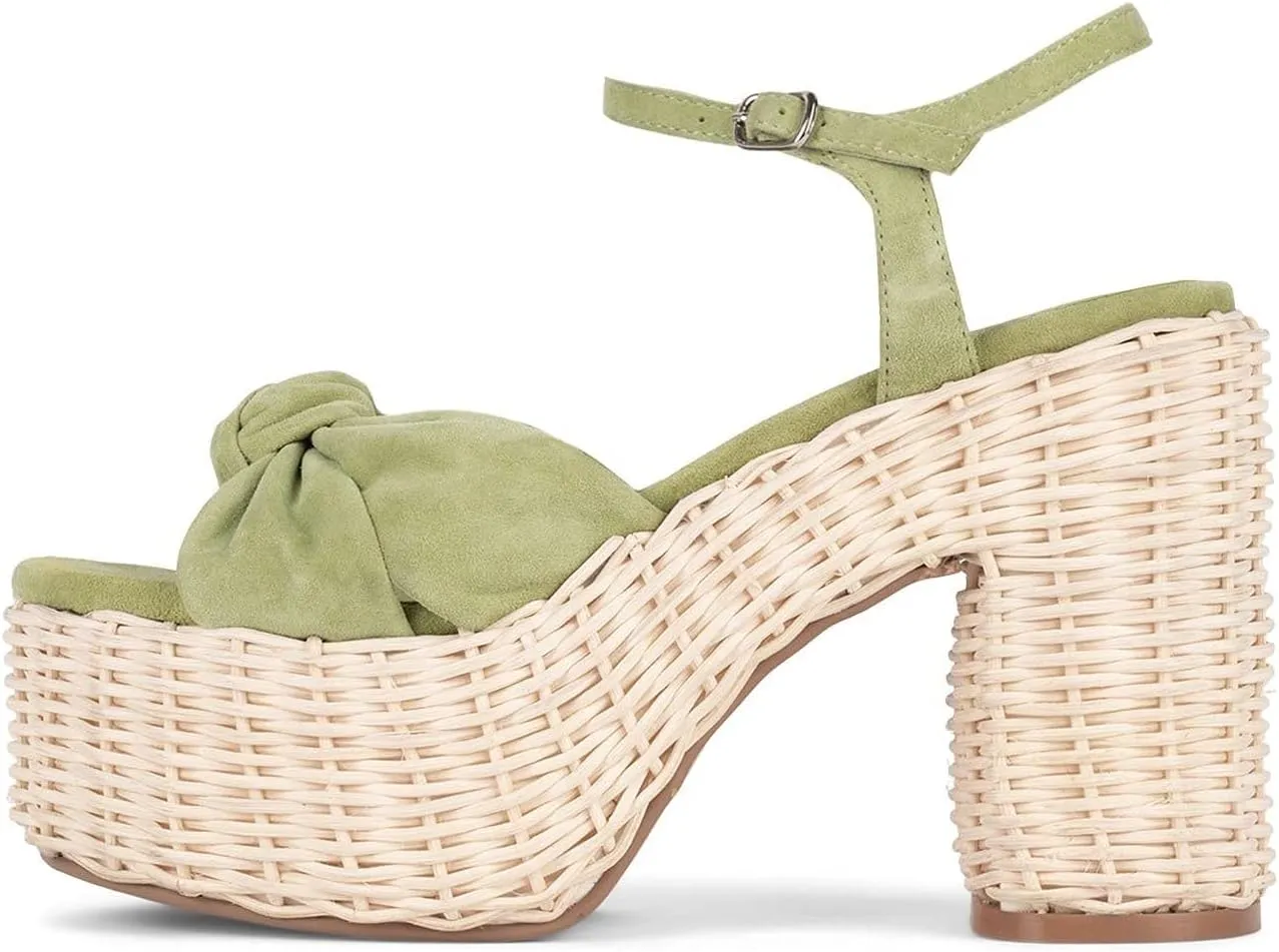 Jeffrey Campbell TEAPARTY Sandals Green Suede