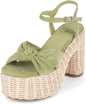 Jeffrey Campbell TEAPARTY Sandals Green Suede