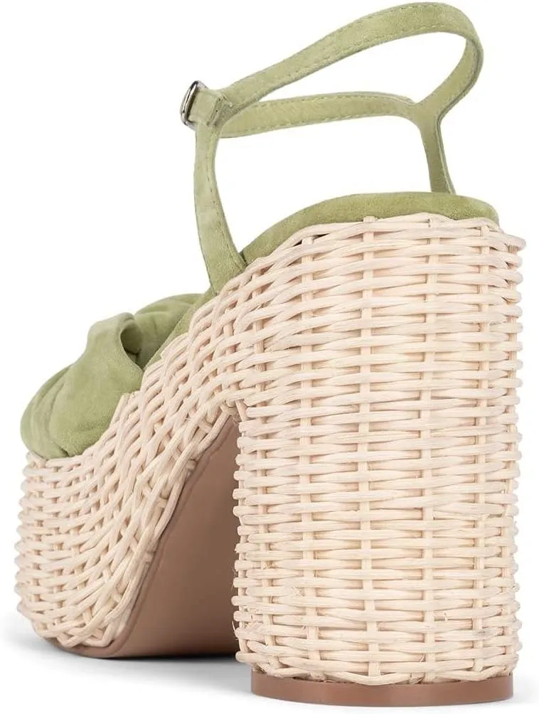 Jeffrey Campbell TEAPARTY Sandals Green Suede