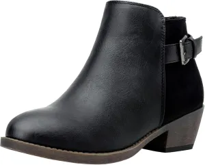 Jeossy Women’s Ankle Short Boots Western Chunky Low Heel Cowboy 9617 Booties with Zipper