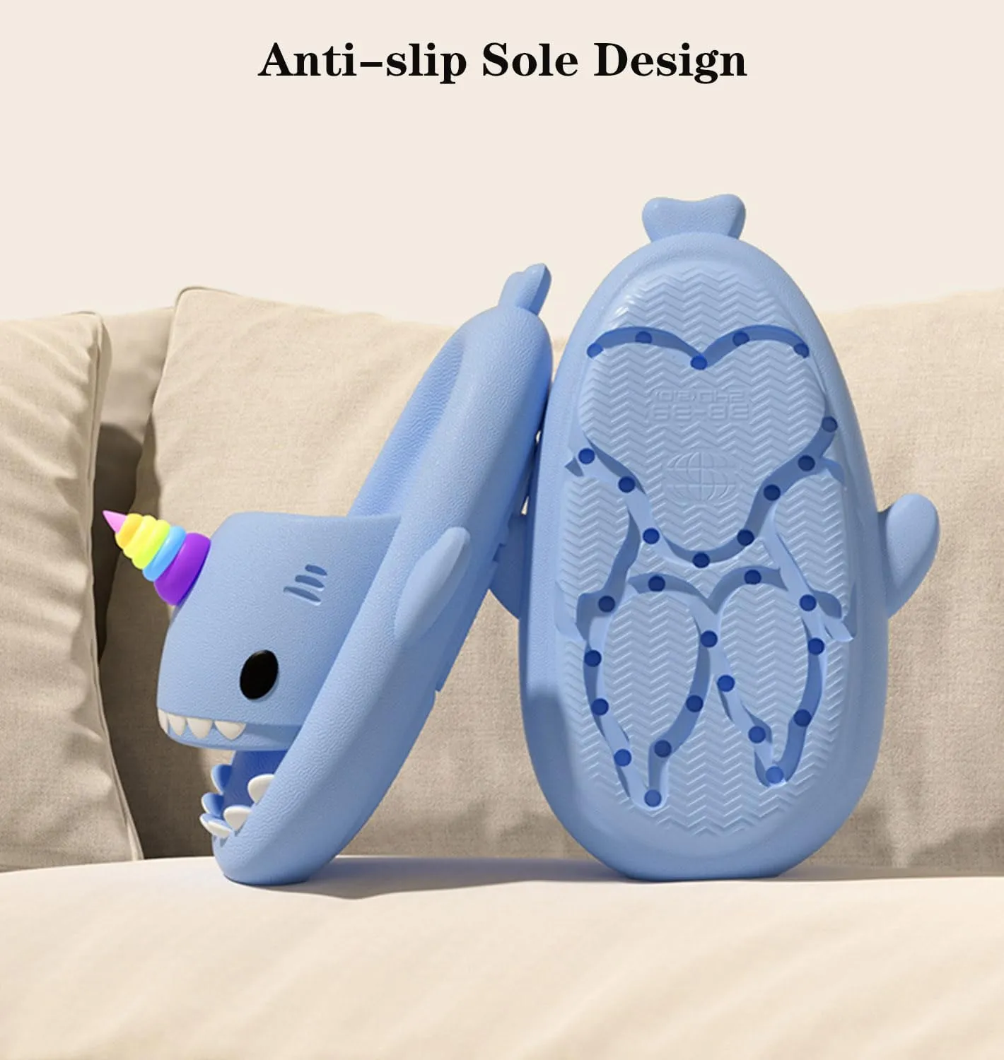 Jfxgjuv Luminous Shark Slippers Spooky Shark Slides Galaxy Shark Slides Shark Cloud Slides Glow in The Dark 3D Cartoon Christmas Halloween Shark Slides Sandals