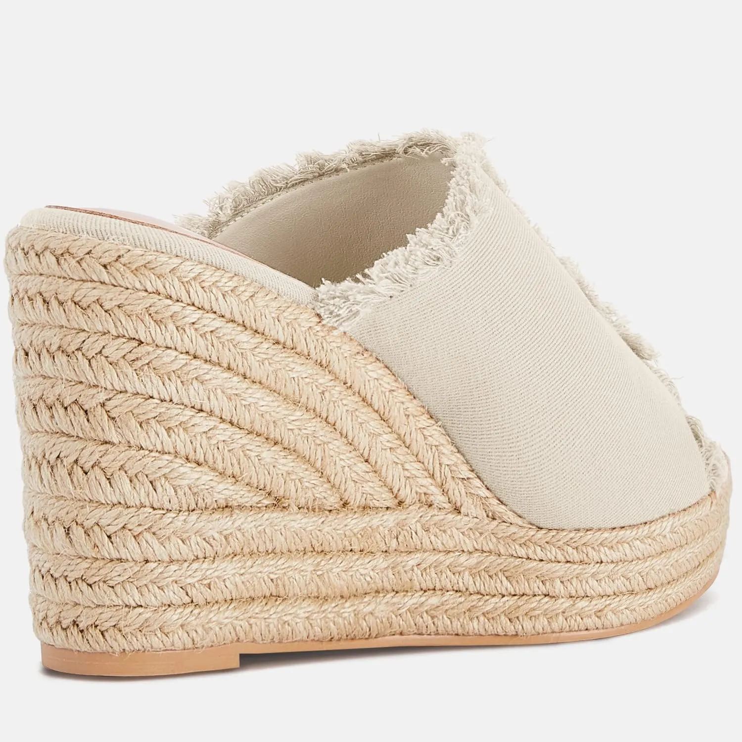 Juliet Holy Womens Wedge Sandals Peep Toe Denim Slip On Backless Espadrilles Platform Sandal Shoes
