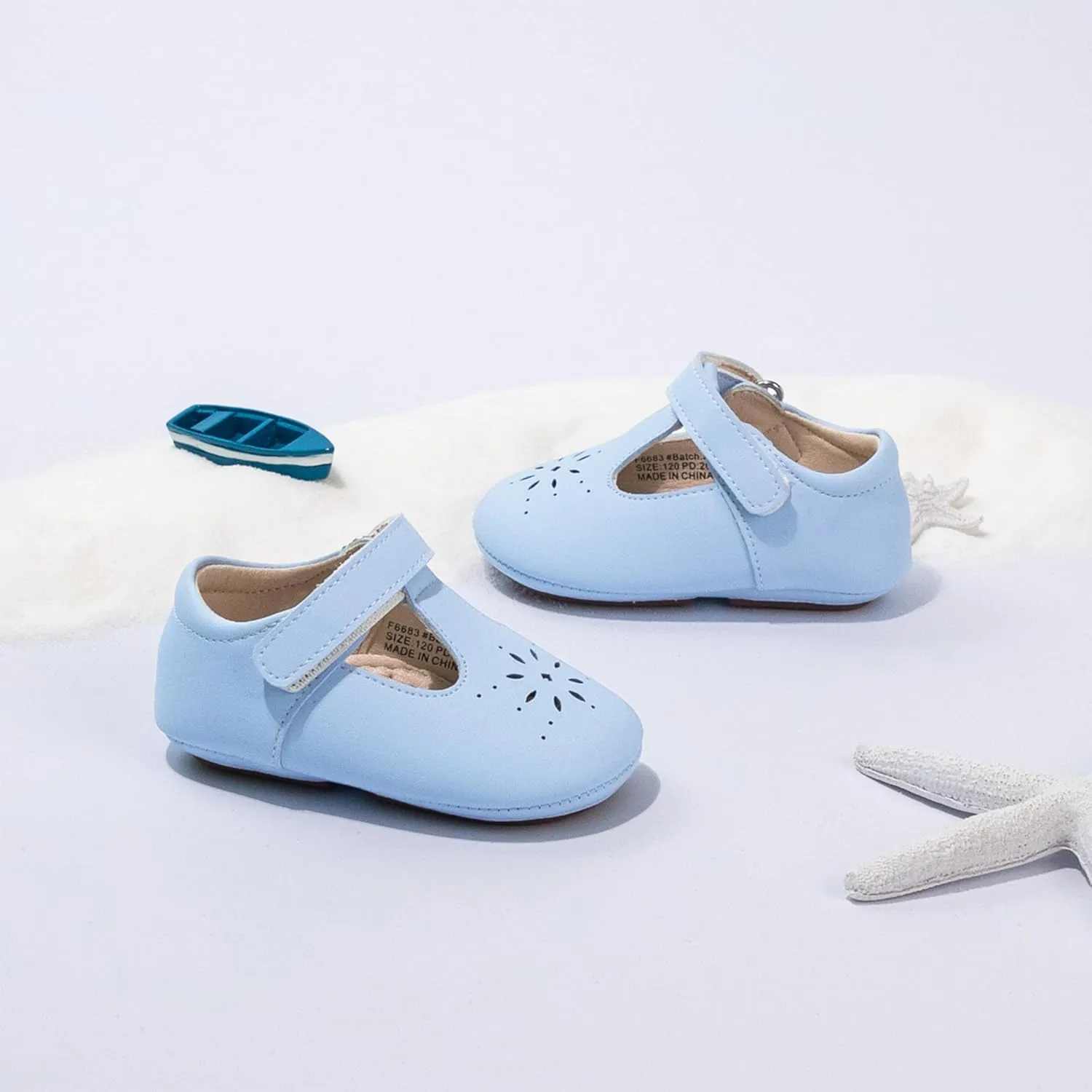 Kiderence Baby Girls Prewalker Mary Jane Flats Bowknot Princess Dress Shoes (Infant/Toddler)