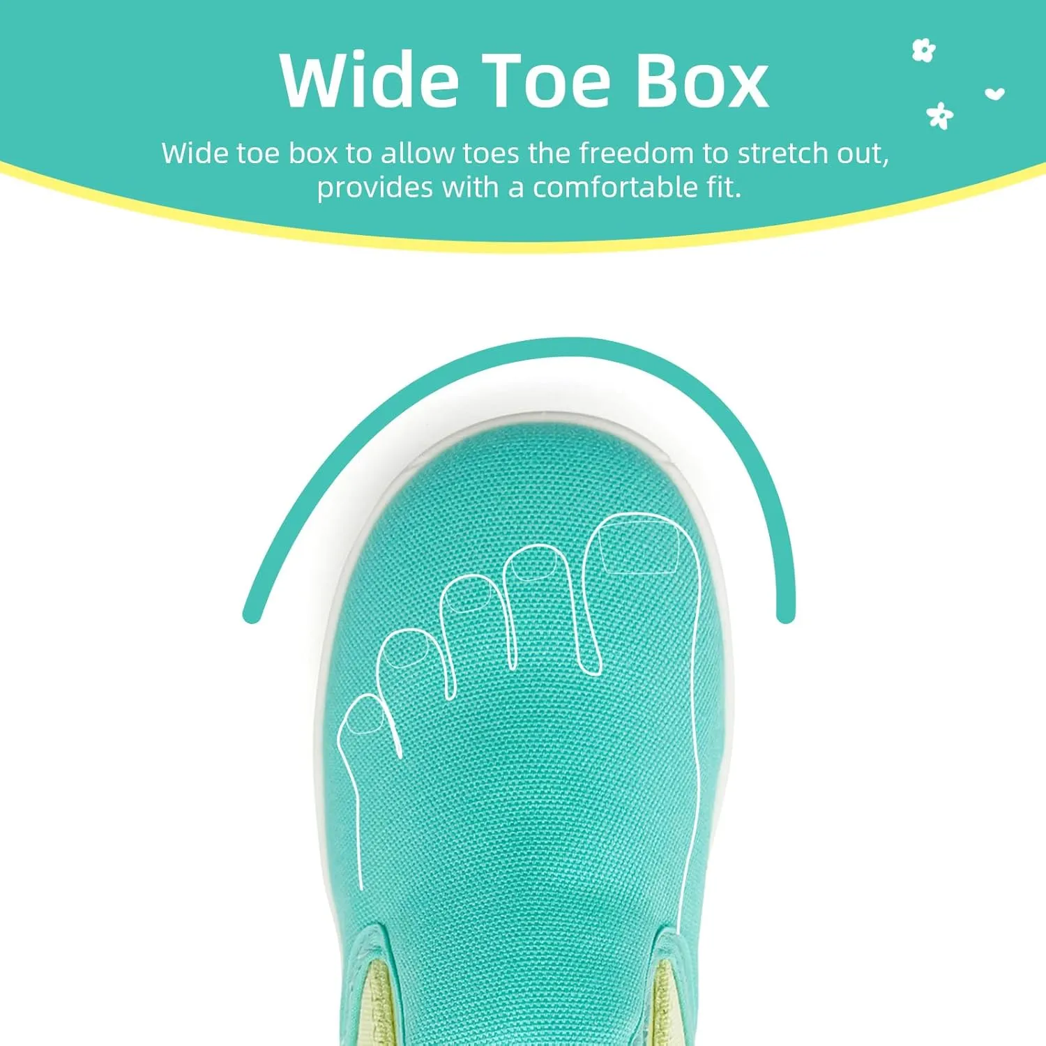 Kids Shoes Canvas Sneakers Kids Slip on Wide Toe Box Barefoot Shoes Comfortable Lightweight Running Tennis Athletic Sports Sneakers for Boys Girls