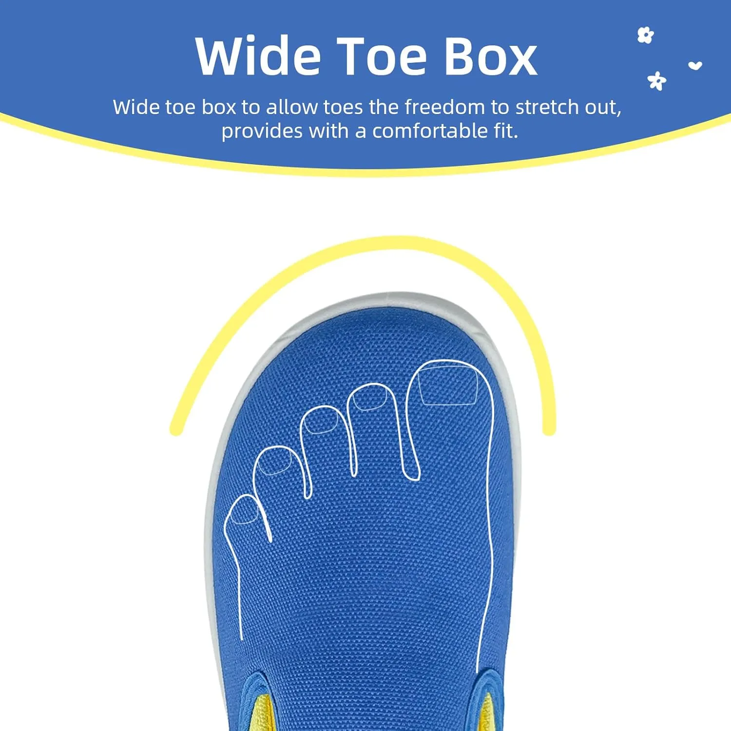 Kids Shoes Canvas Sneakers Kids Slip on Wide Toe Box Barefoot Shoes Comfortable Lightweight Running Tennis Athletic Sports Sneakers for Boys Girls