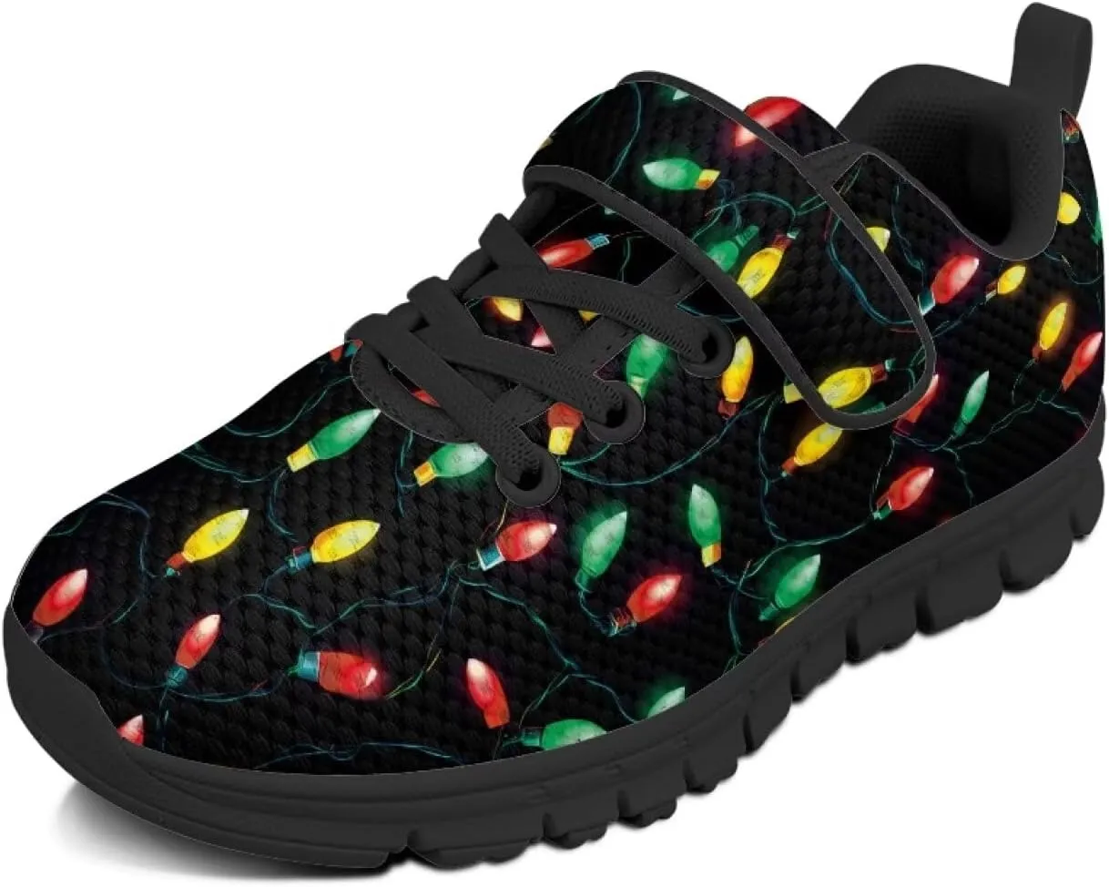 Kids Strap Sneakers Non-Slip School Loafers Shoes Sports Running Walking Shoes Casual Wide Barefoot Shoes