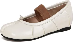 KOKOMOMO Split Toe Ballet Flats for Women Japanese Tabi Shoes Comfortable Flat Ballerina Shoe Low Heel Light Weight Walking Office Dress Shoes