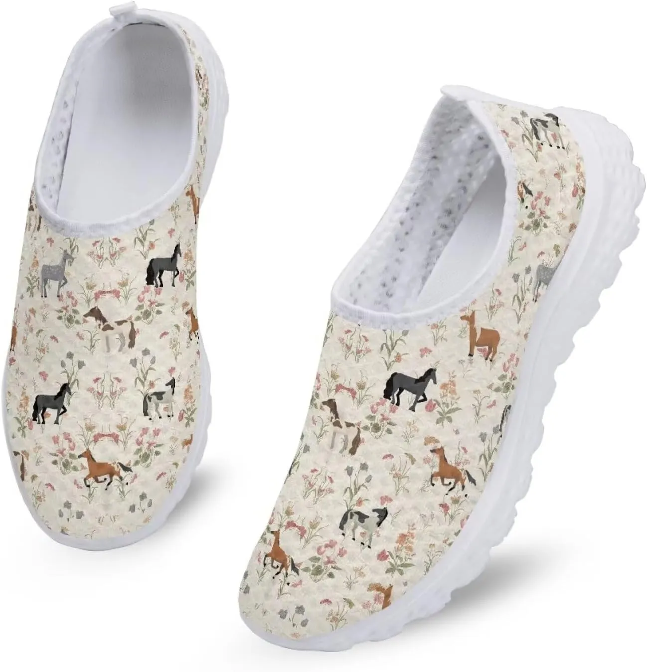 Kuiaobaty Fashion Sneakers Lightweight Breathable Slip-Ons Walking Shoes Athletic Casual Footwear Women's Men's Loafers