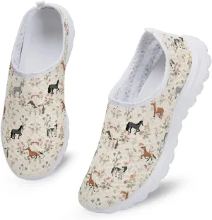 Kuiaobaty Fashion Sneakers Lightweight Breathable Slip-Ons Walking Shoes Athletic Casual Footwear Women's Men's Loafers