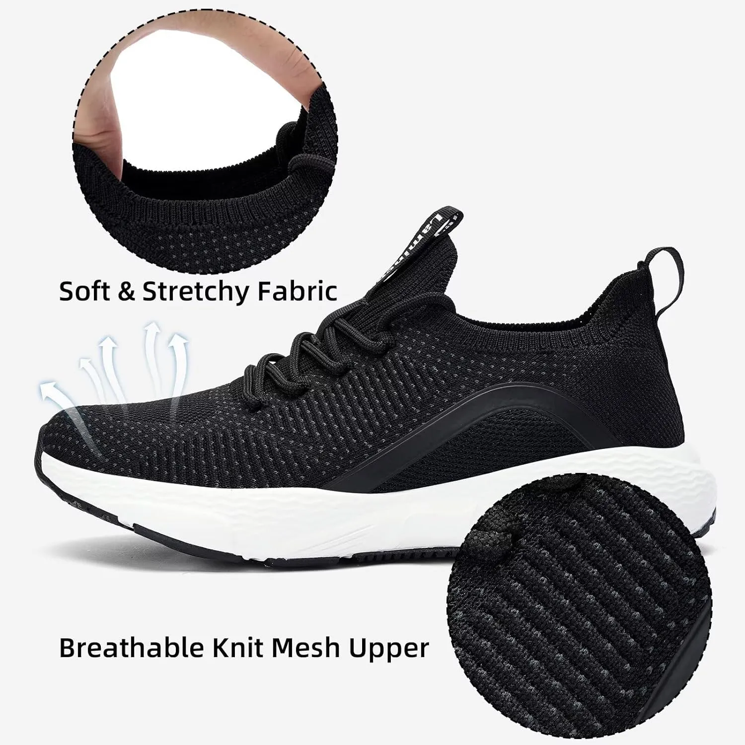 Lamincoa Women's Running Shoes Slip on Walking Sneaker Lightweight Tennis Shoes Casual Athletic Sneakers for Outdoor Gym Workout