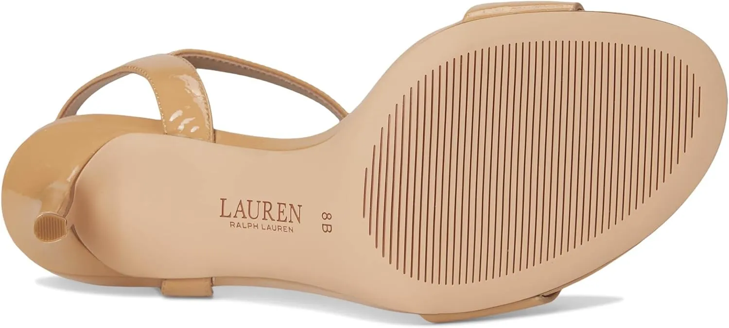 Lauren Ralph Lauren Women's Gwen Crinkle Patent Leather Sandals