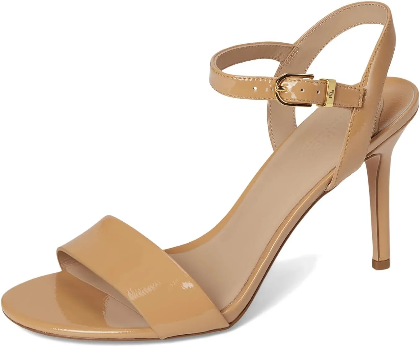 Lauren Ralph Lauren Women's Gwen Crinkle Patent Leather Sandals
