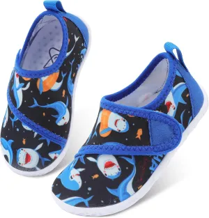 LeIsfIt Toddler Water Shoes Boys Girls Aqua Socks Kids Breathable Swim Shoes Non-Slip Barefoot Beach Shoes
