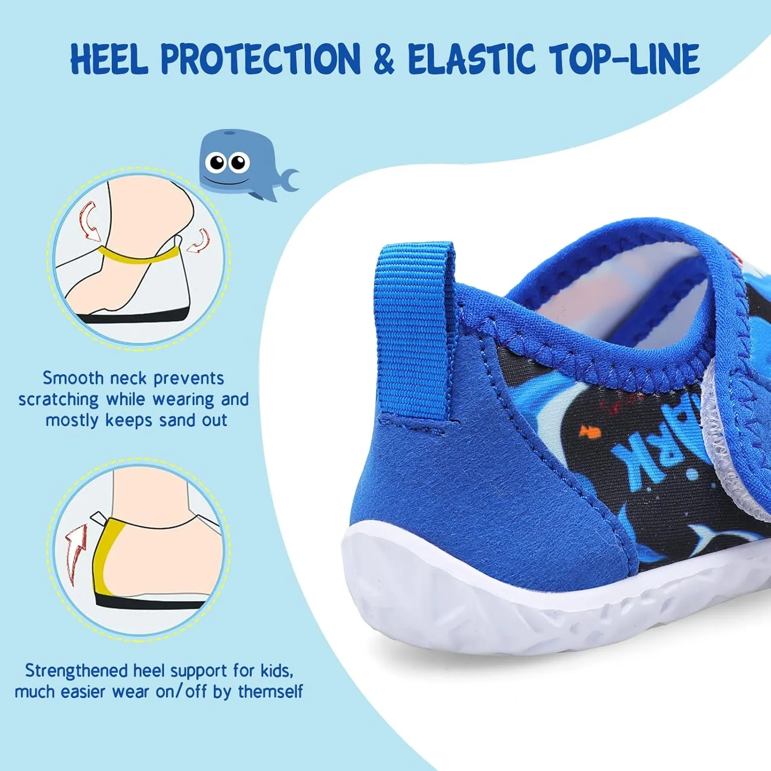 LeIsfIt Toddler Water Shoes Boys Girls Aqua Socks Kids Breathable Swim Shoes Non-Slip Barefoot Beach Shoes