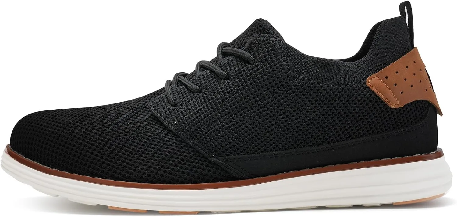 LEZTA Men's Casual Dress Sneakers Business Lightweight Oxfords Arch Support Walking Shoes for Men