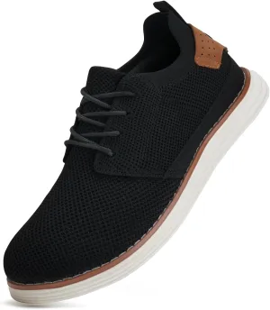 LEZTA Men's Casual Dress Sneakers Business Lightweight Oxfords Arch Support Walking Shoes for Men
