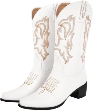 LISHAN Women's Western Boots Cowboy Cowgirl Boots
