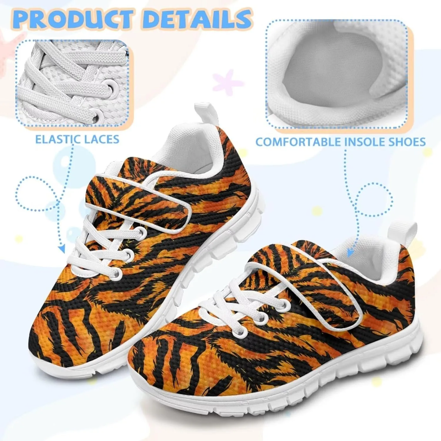 Little Boys Athletic Sneakers Sport Shoes Hook Loop Walking Strap Sneaker Hiking Birthday Shoe