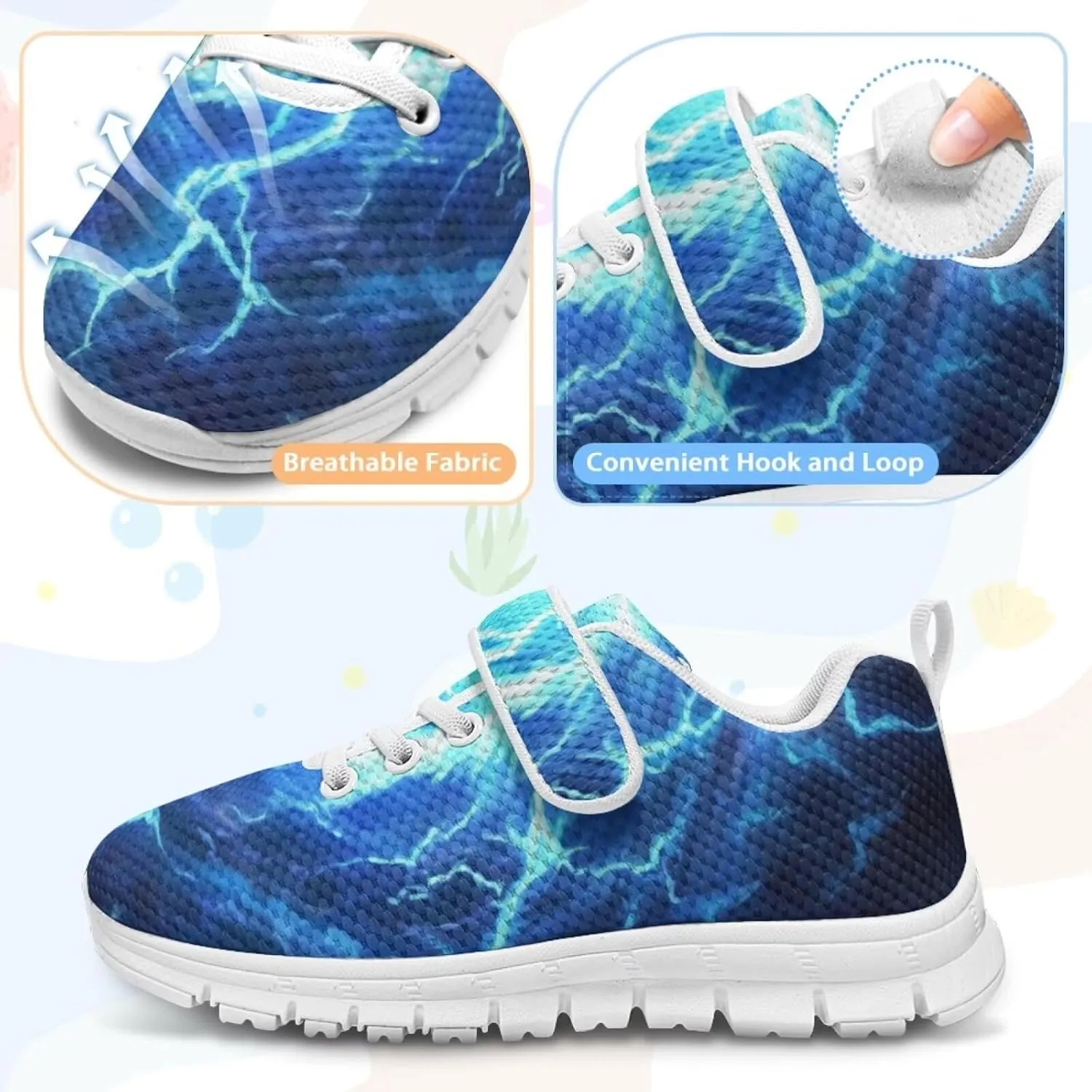 Little Boys Athletic Sneakers Sport Shoes Hook Loop Walking Strap Sneaker Hiking Birthday Shoe
