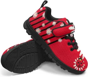 Little Kids Athletic Shoes for Boys Girls Sport Athletic Gym Walking Strap Sneakers Fitness Shoe