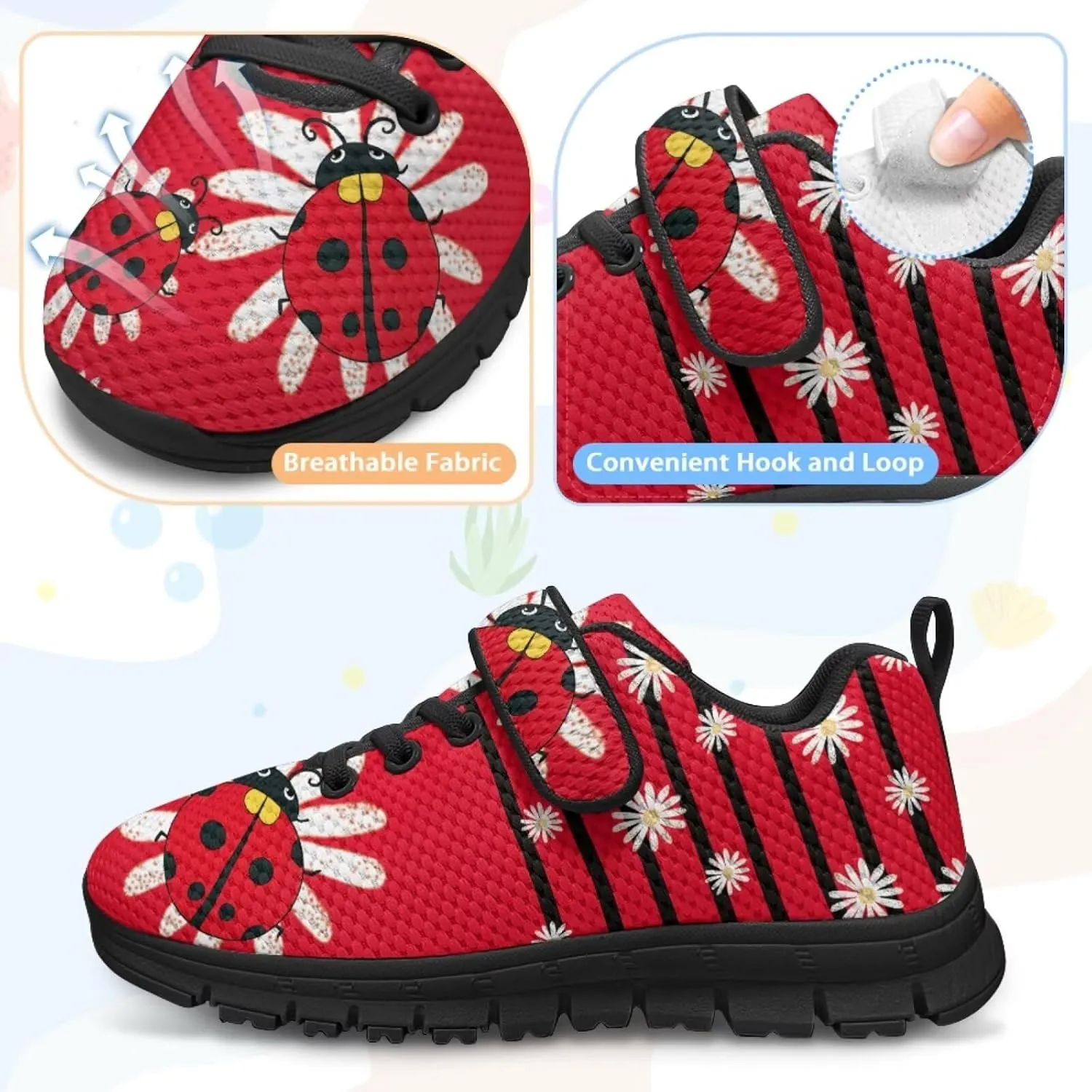 Little Kids Athletic Shoes for Boys Girls Sport Athletic Gym Walking Strap Sneakers Fitness Shoe