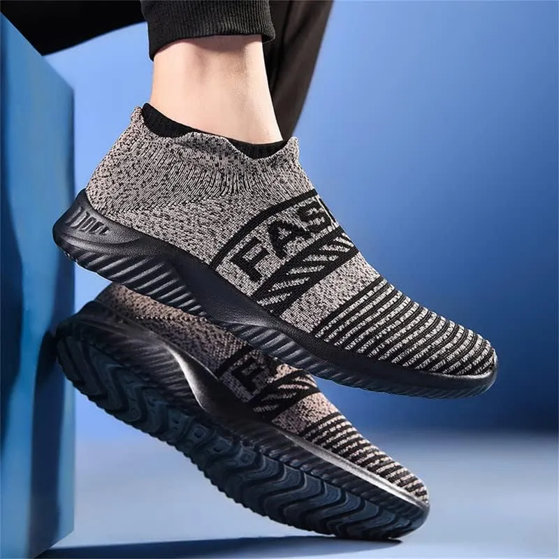 LLTMALL Non-Slip Sock Walking Sneakers Lightweight Knit Athletic Casual Slip-on Shoes for Women
