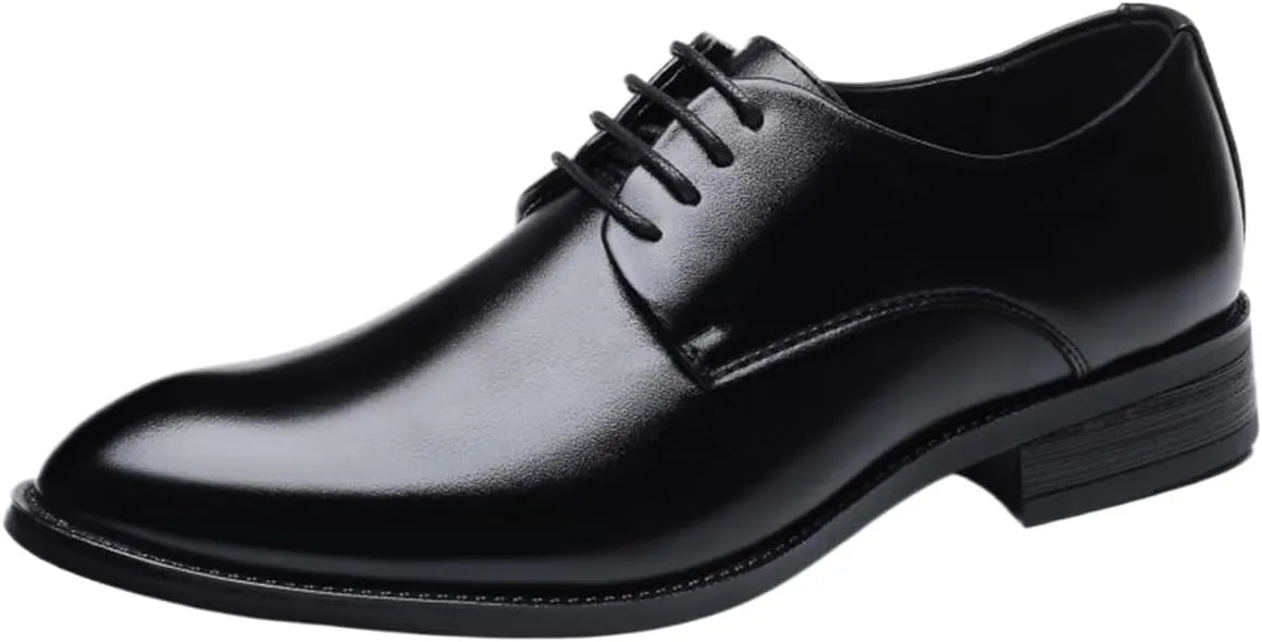 Loafers for Women Plus Size Men's Dress Shoes Classic Business Oxfords Formal Split Leather Footwear for Office & Weddings