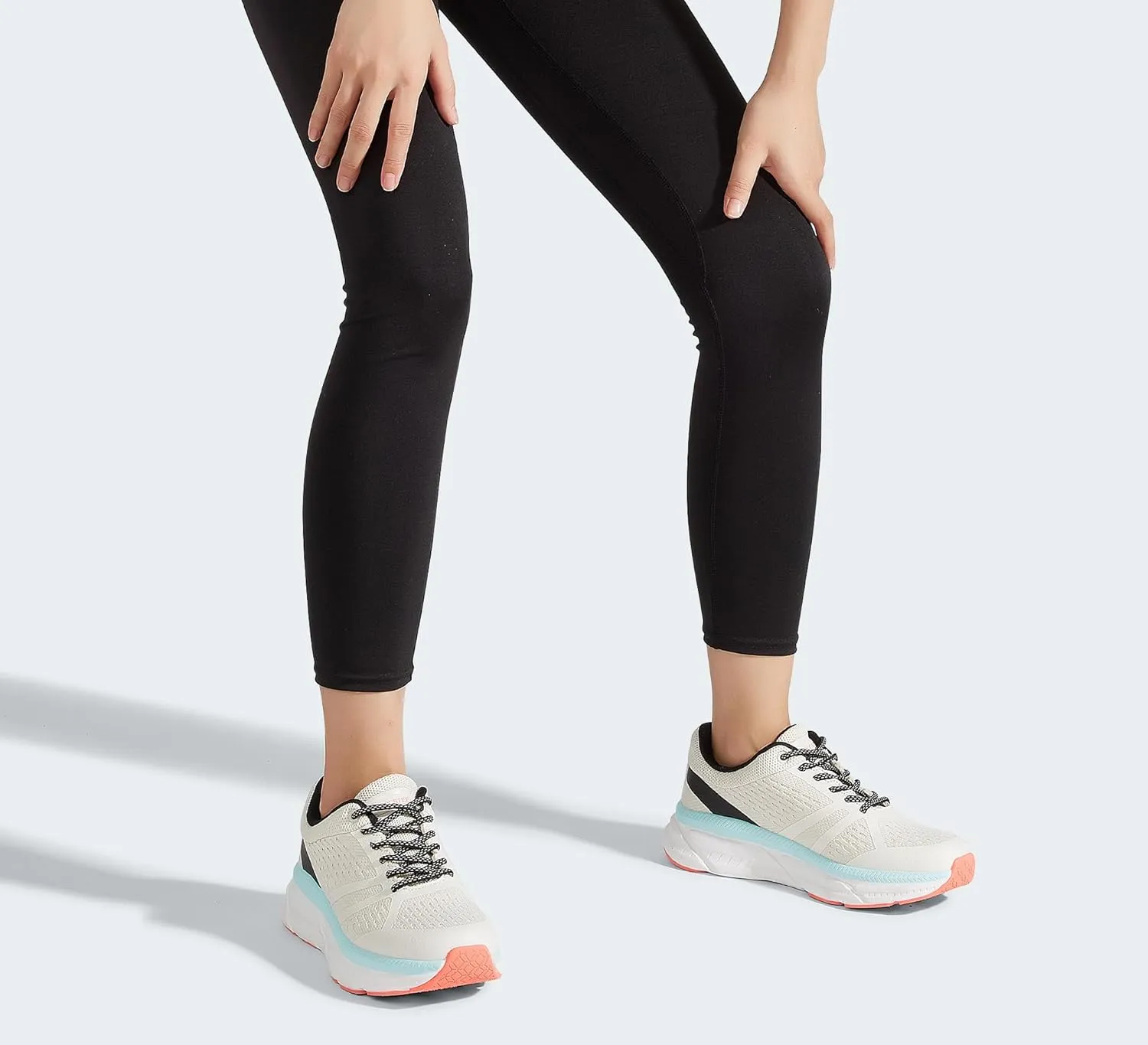 LUCKY STEP Women Walking Running Shoes Comfortable Hiking Shoes Breathable Non Slip Chunky Tennis Cross Training Workout Athletic Gym Sneakers