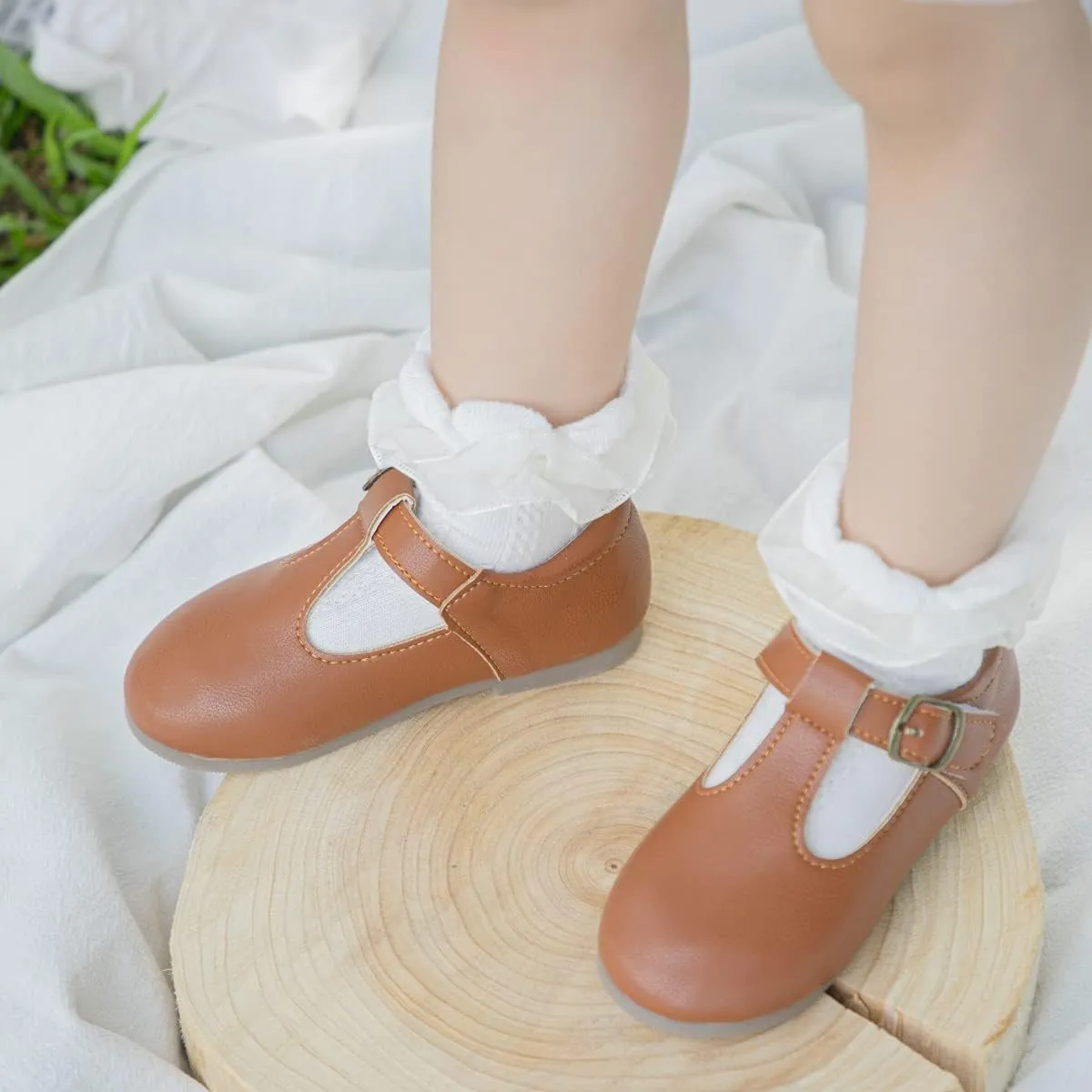 Mary Jane Little Girls Dress Shoes Toddler Baby Ballet Flats Flower Girls Wedding Party Bow Princess Kid Shoes