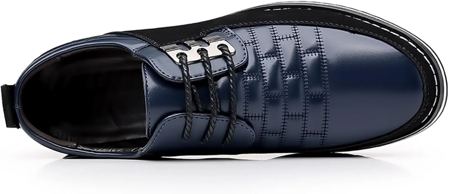 Mens Dress Shoes Fashion Business Casual Shoes Flats Sneakers Lace-up Formal Walking Shoes Wedding Shoes for Male