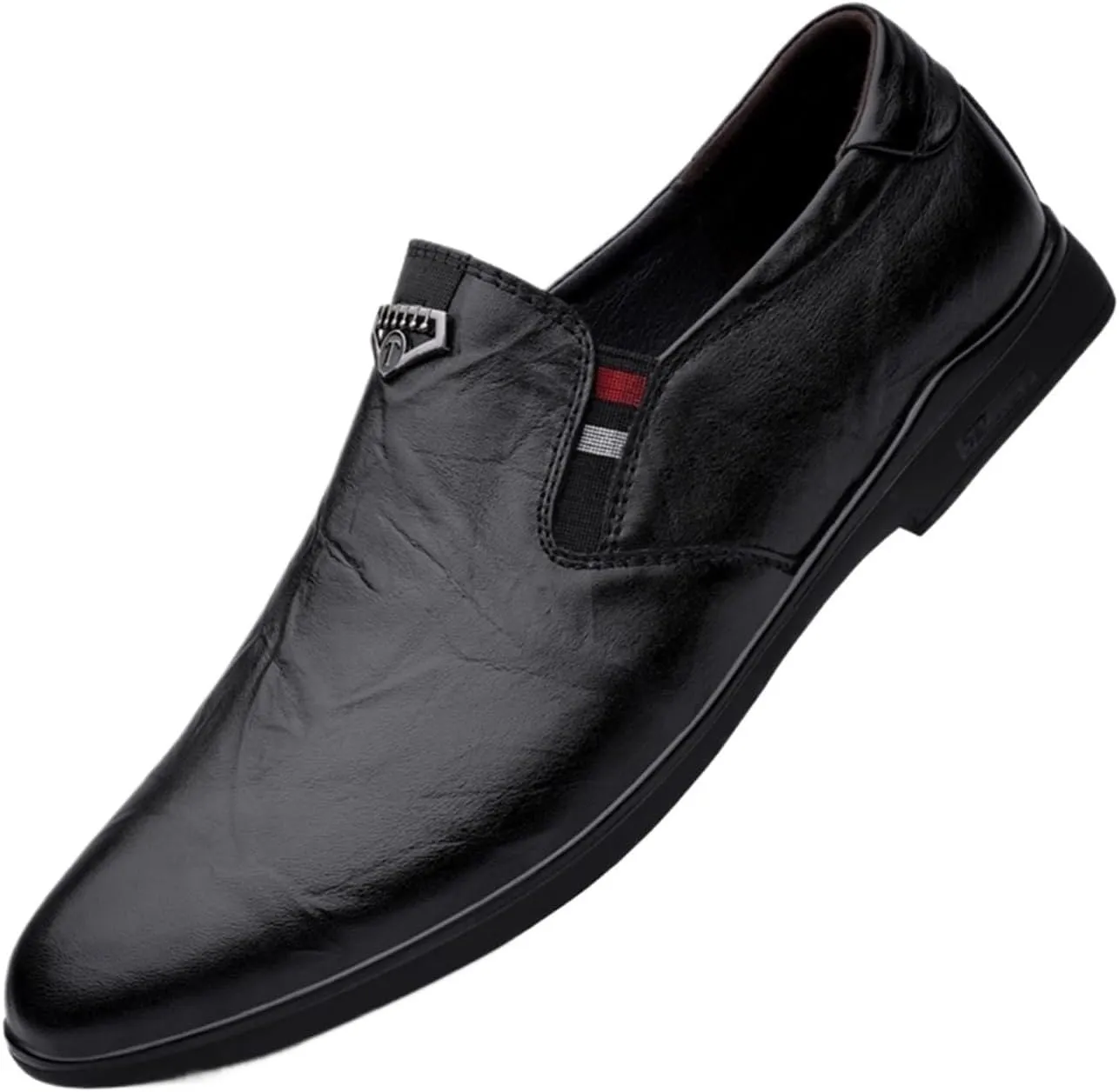 Mens Dress Shoes Luxury Cowhide Leather Loafers for Men Designer Slip-On Formal Moccasins Comfortable Platform Shoes