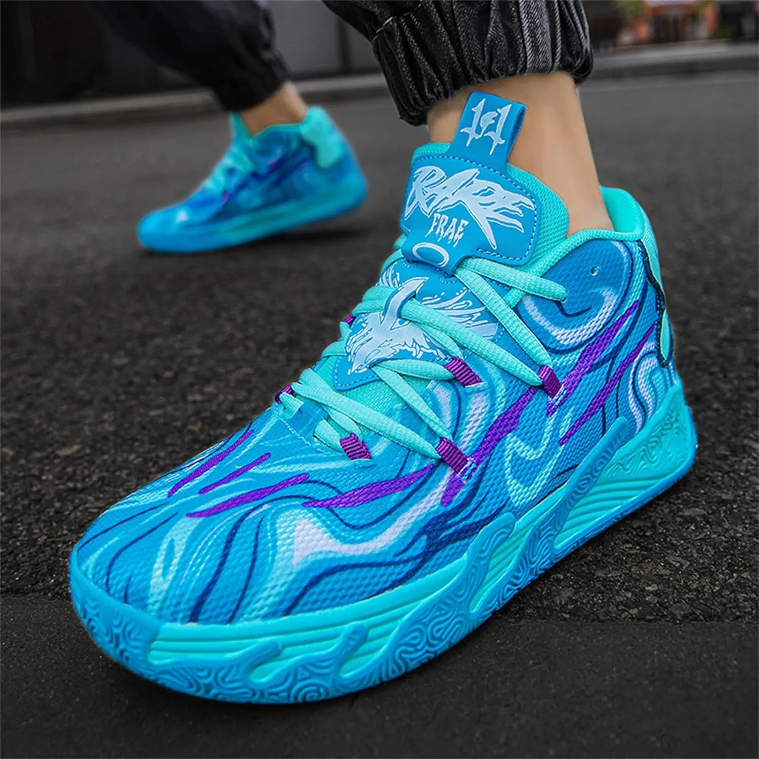 Men's Fashion High Top Lace Up Basketball Shoes Lightweight Non Slip Casual Outdoor Sneakers for Tennis Walking Volleyball