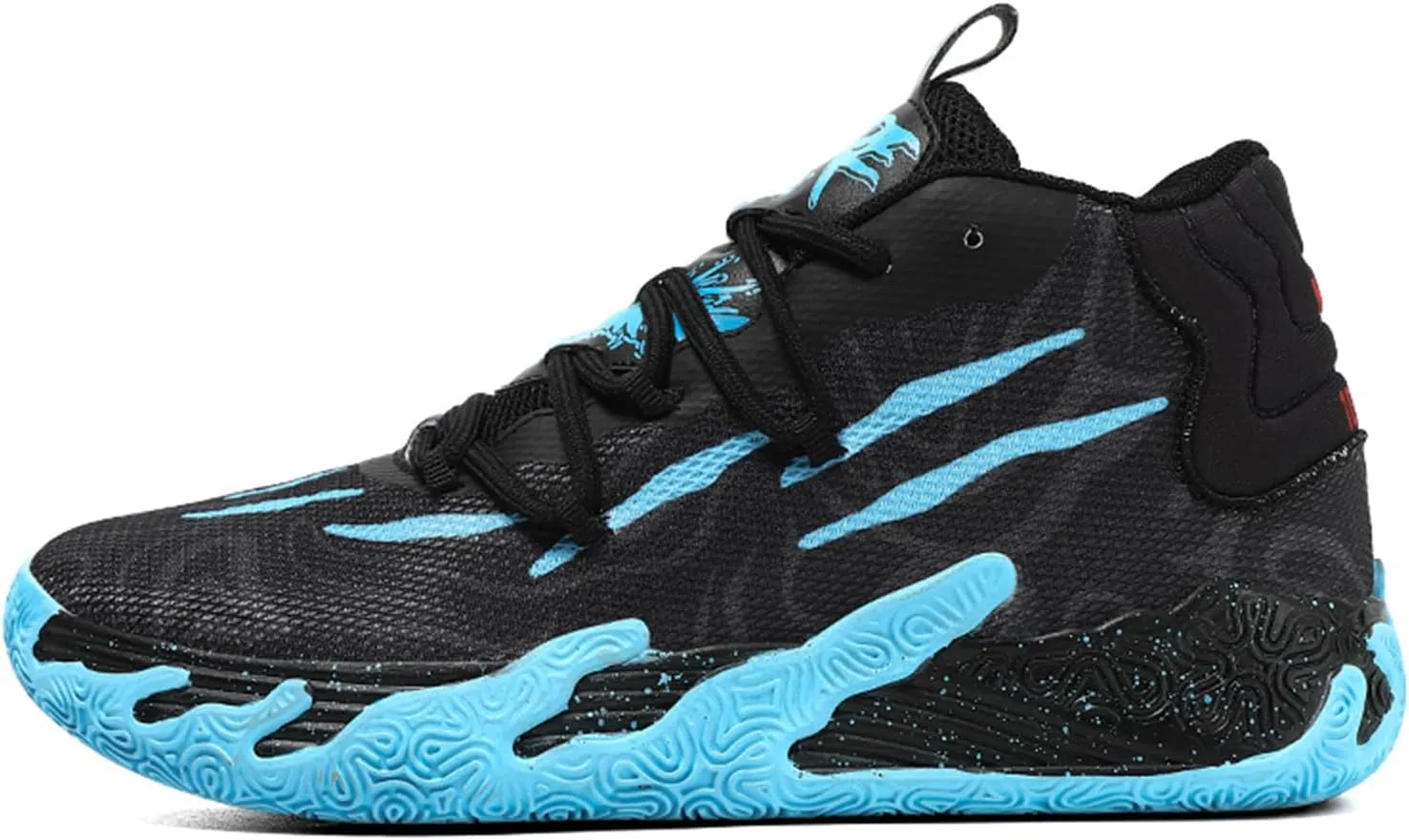 Men's Fashion High Top Lace Up Basketball Shoes Lightweight Non Slip Casual Outdoor Sneakers for Tennis Walking Volleyball