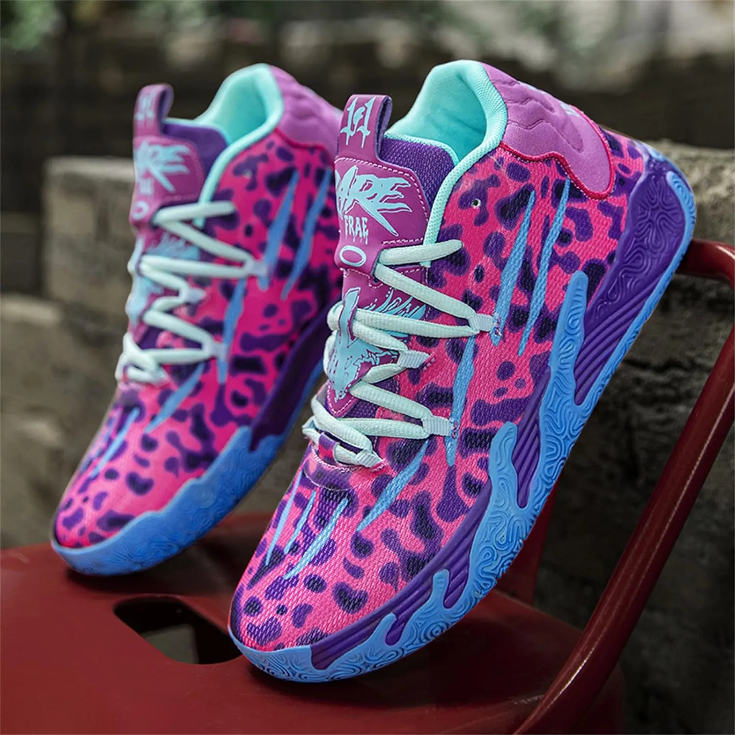 Men's Fashion High Top Lace Up Basketball Shoes Lightweight Non Slip Casual Outdoor Sneakers for Tennis Walking Volleyball