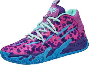 Men's Lace Up High Top Basketball Shoes Chinese Style Breathable Non Slip Outdoor Sneakers Cushioning Workout Shoes for Fitness Training Athletic