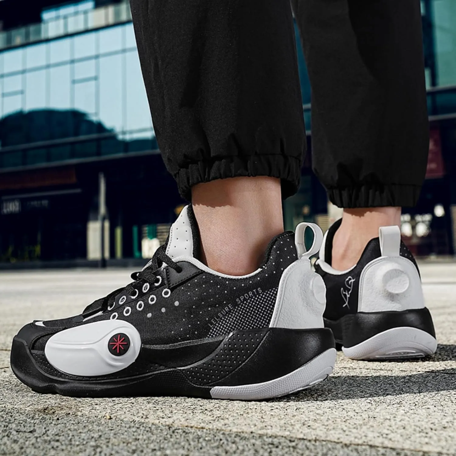 Men's Lightweight Mesh Platform Basketball Shoes Fashion High Top Non Slip Sport Sneakers for Walking Running Tennis Daily Driving