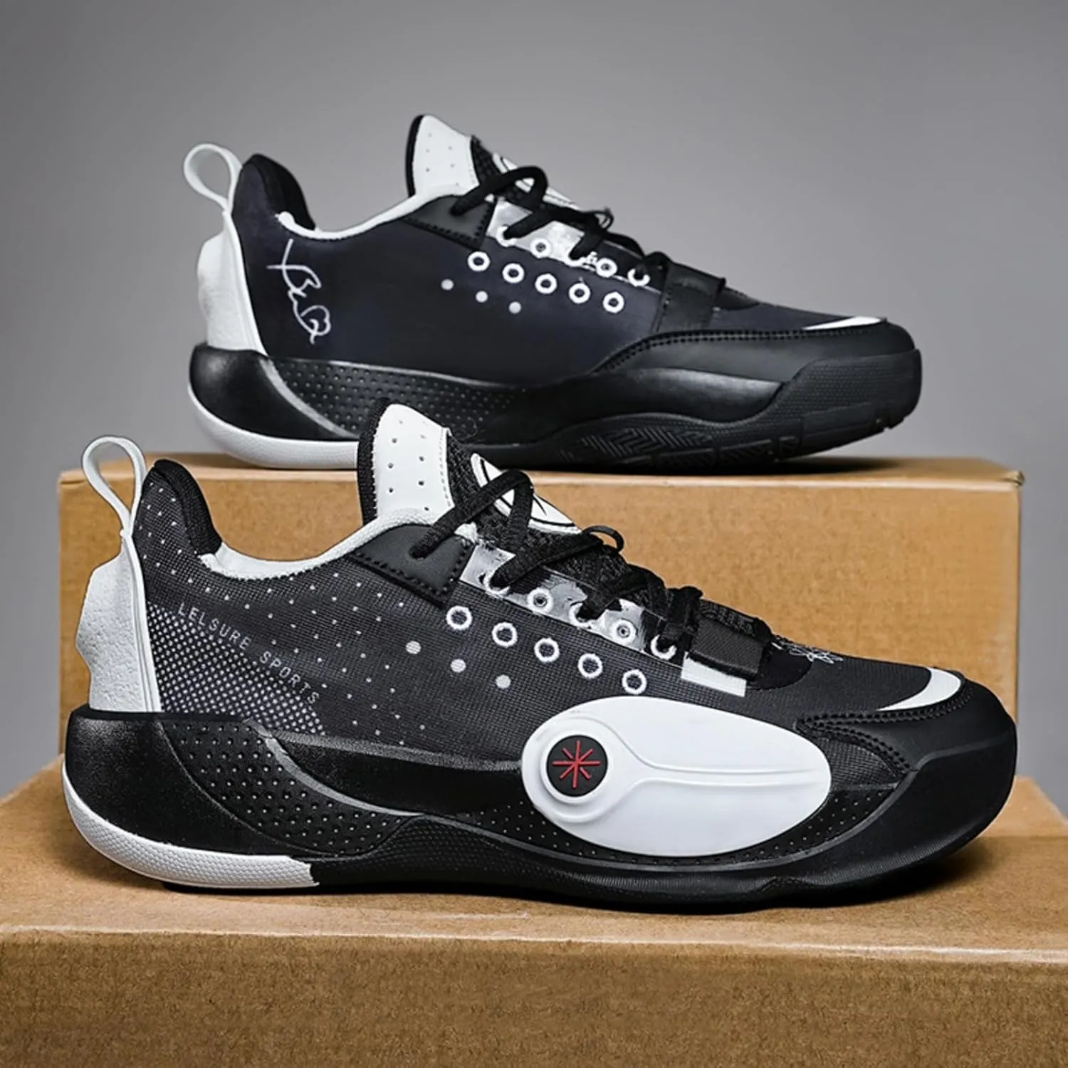 Men's Lightweight Mesh Platform Basketball Shoes Fashion High Top Non Slip Sport Sneakers for Walking Running Tennis Daily Driving