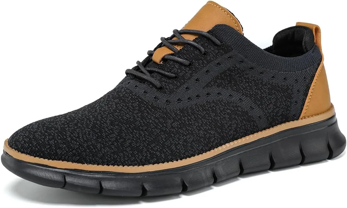 Mens Oxfords Lace-Up Lightweight Casual Walking Shoes Dress Shoes Fashion Sneakers Walking Shoes