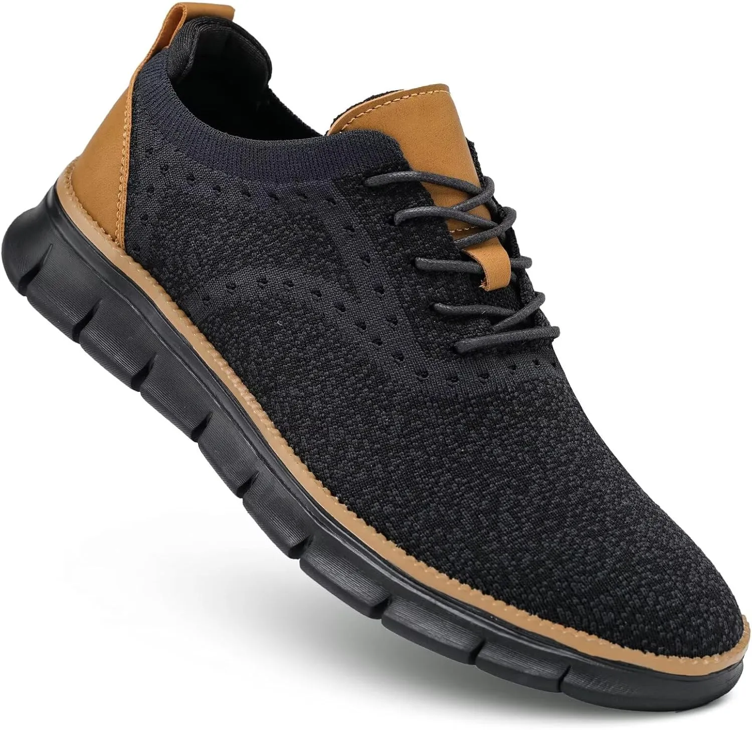 Mens Oxfords Lace-Up Lightweight Casual Walking Shoes Dress Shoes Fashion Sneakers Walking Shoes
