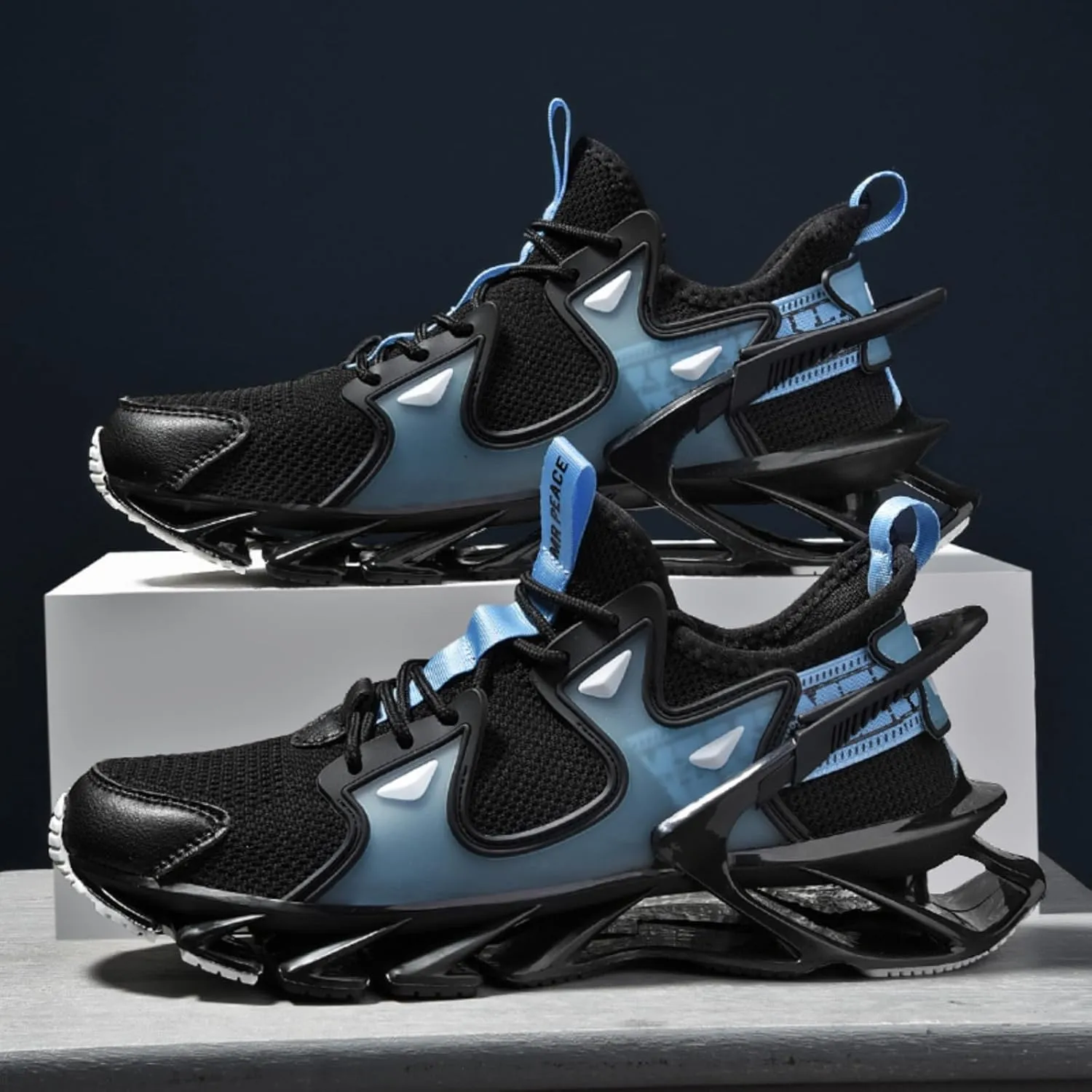 Men's Shock - Absorbing Basketball Shoes, Blade - Style Sneakers, Suitable for Fitness, Running and Walking