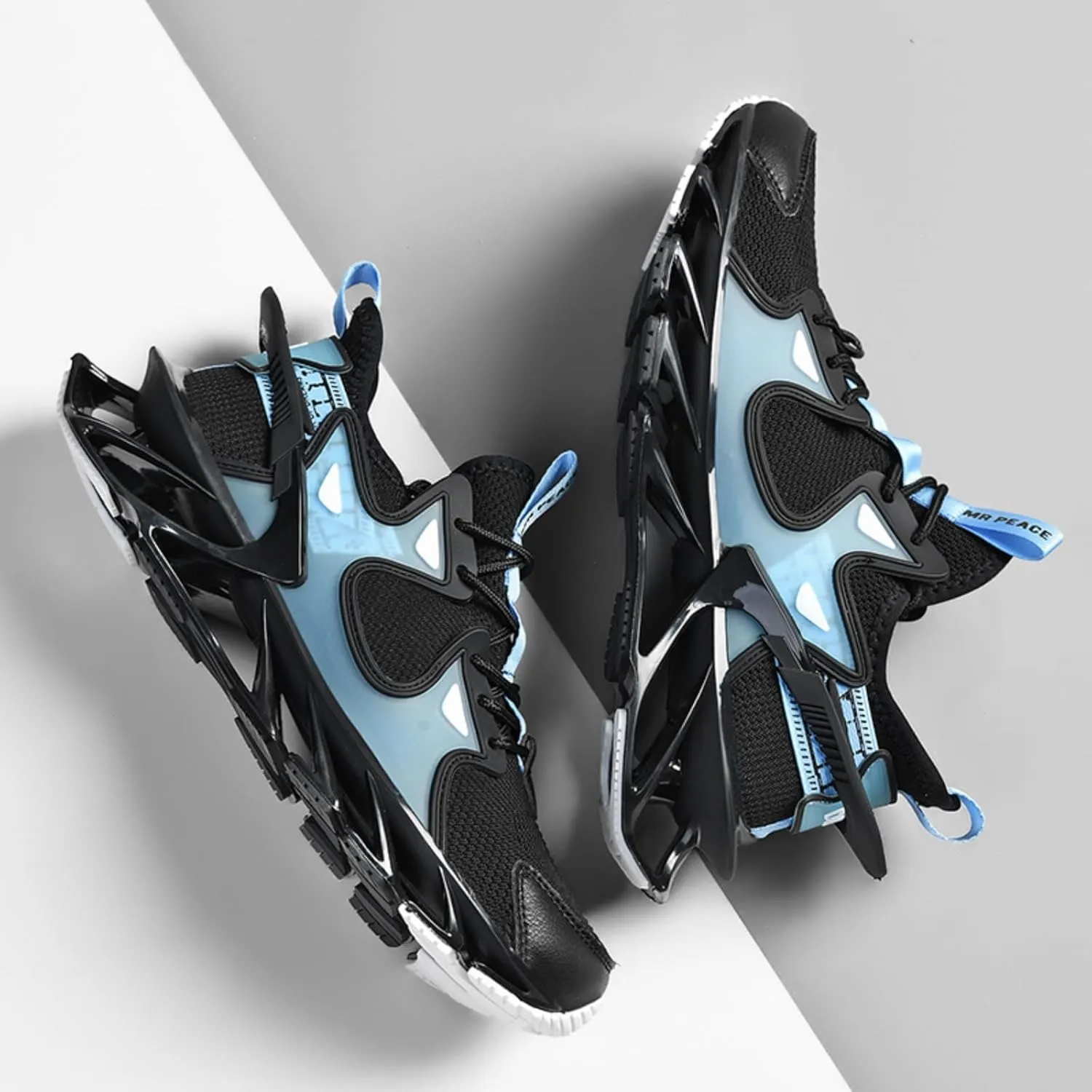 Men's Shock - Absorbing Basketball Shoes, Blade - Style Sneakers, Suitable for Fitness, Running and Walking