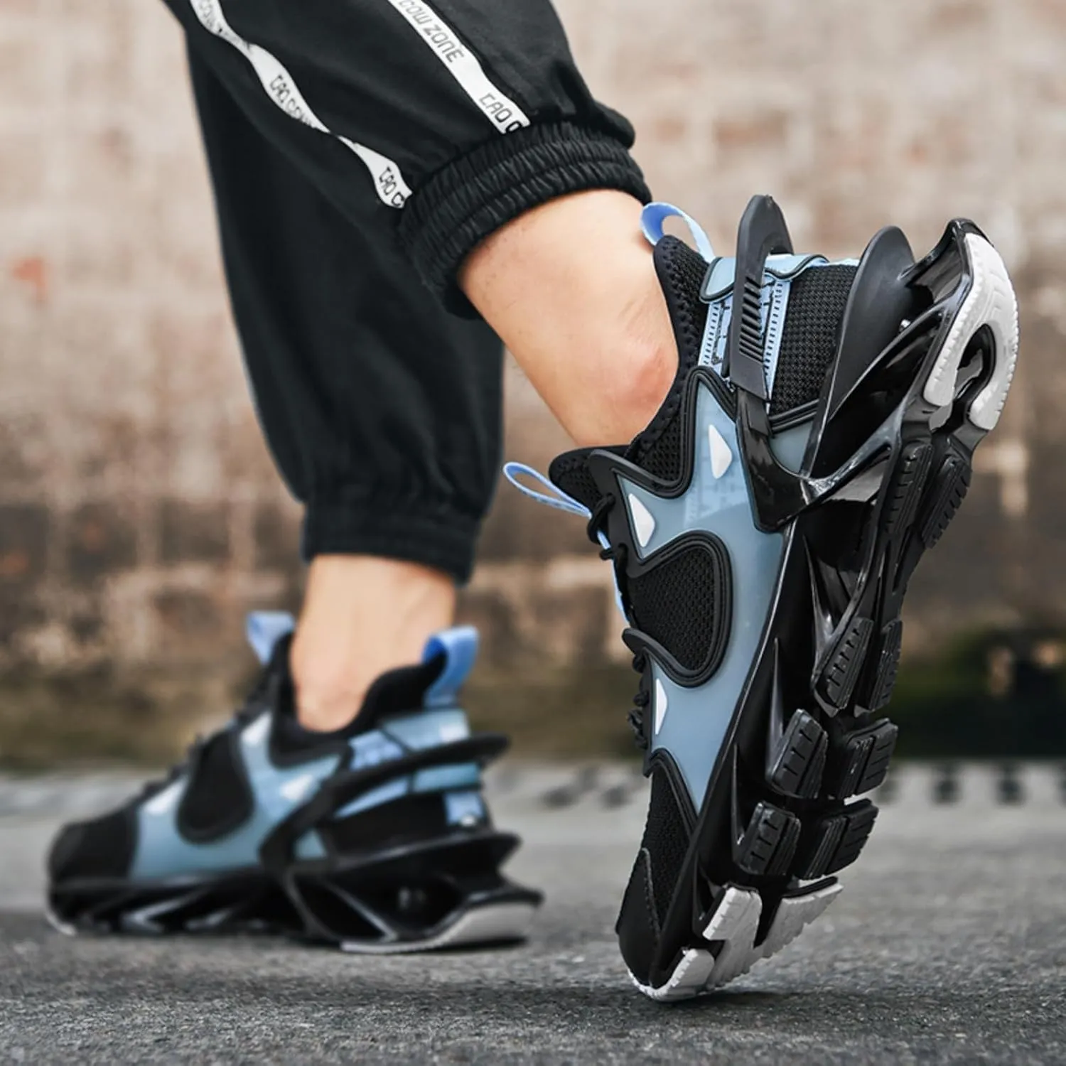 Men's Shock - Absorbing Basketball Shoes, Blade - Style Sneakers, Suitable for Fitness, Running and Walking
