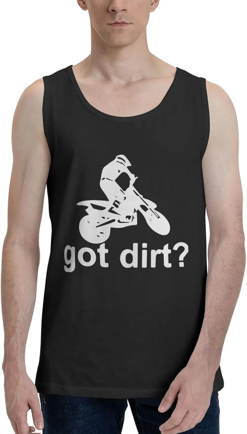 Men's Tank Top Sleeveless Tees Bike Motocross Racing Quick Dry Sport Shirts Muscle Workout Gym Beach T-Shirts