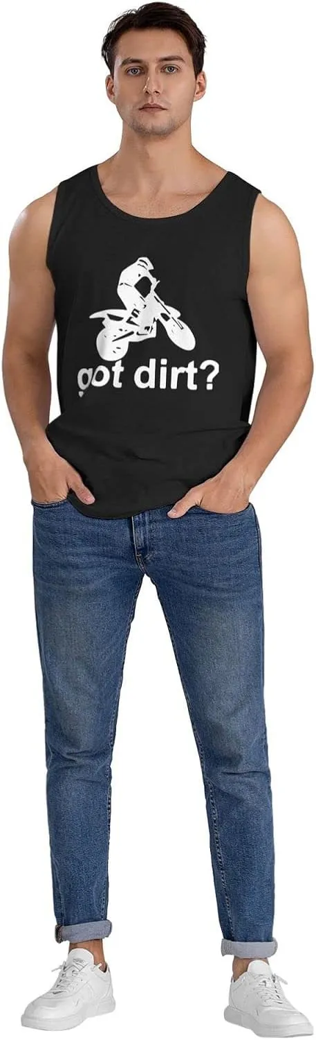 Men's Tank Top Sleeveless Tees Bike Motocross Racing Quick Dry Sport Shirts Muscle Workout Gym Beach T-Shirts