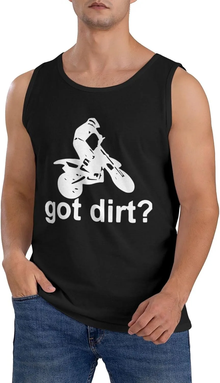 Men's Tank Top Sleeveless Tees Bike Motocross Racing Quick Dry Sport Shirts Muscle Workout Gym Beach T-Shirts