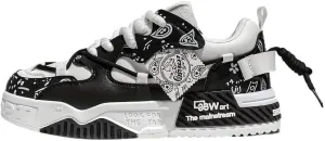 Men's Trendy Stylish Sneakers, Comfortable Wear- Superior Grip, Ventilated Comfort - Secure Lace-up Sneakers for Everyday Style, Street Style Footwear