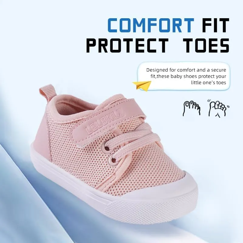 Mesh Toddler Shoes,Baby Sneakers Girls Boys, Baby Sock Shoe,Slip-On Baby Walking Shoes,Breathable Toddler Tennis Shoes,Baby Non-Slip Breathable Slippers with Soft Rubber Soles 6 9 12 18 24 Months