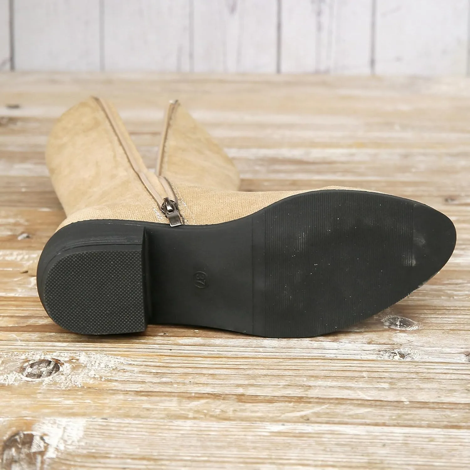 Mid Calf Boots for Women Ankle Boots for Women Fashion Women's Tassel Pointed Toe Side Zipper Chunky Heel Ankle Boots