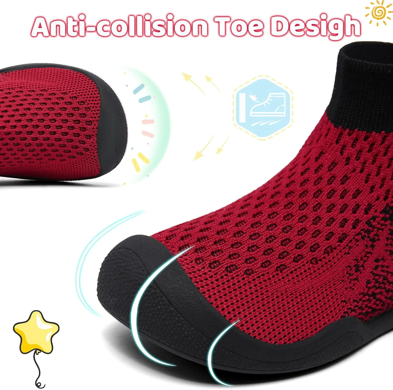 Minimalist Barefoot Sock Wrestling Shoes for Toddler and Little Kid | Lightweight Eco-friendlier Water Shoes | Multi-Purpose & Ultra Portab